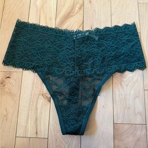 Soma Lace Panties in Dark Green